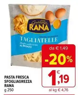 Iperal Pasta fresca sfogliagrezza RANA offerta