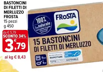 Iperal Bastoncini di filetti di merluzzo FROSTA offerta