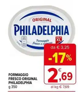 Iperal Formaggio fresco original PHILADELPHIA offerta