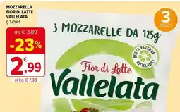 Iperal Mozzarella fior di latte VALLELATA offerta