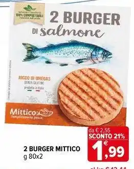 Iperal 2 burger MITTICO offerta