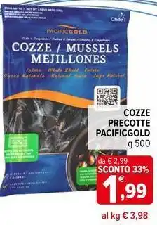 Iperal Cozze precotte PACIFICGOLD offerta