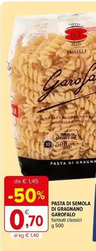 Iperal Pasta di semola di gragnano GAROFALO offerta