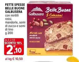 Iperal Fette spesse belle buone GALBUSERA offerta