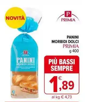 Iperal Panini morbidi dolci PRIMIA offerta