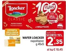 Iperal Wafer LOACKER offerta