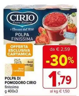 Iperal Polpa di pomodoro CIRIO offerta