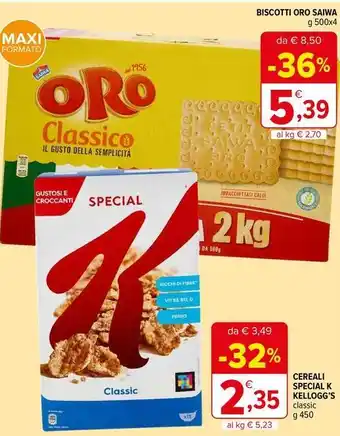 Iperal Cereali special k KELLOGG'S offerta