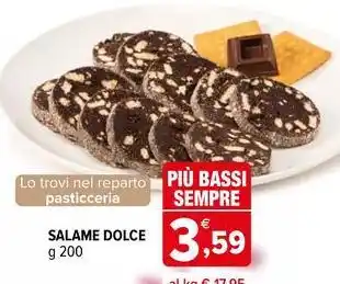 Iperal Salame dolce offerta