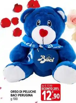 Iperal Orso di peluche BACI PERUGINA offerta