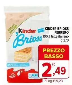 Iperal Kinder brioss FERRERO offerta