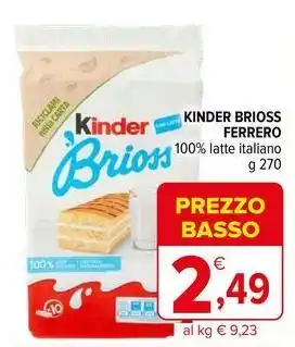 Iperal Kinder brioss FERRERO offerta