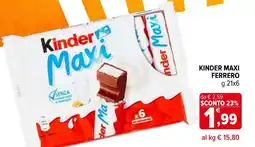 Iperal Kinder maxi FERRERO offerta