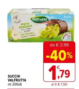 Iperal Succhi VALFRUTTA offerta