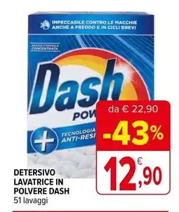 Iperal Detersivo lavatrice in polvere DASH offerta