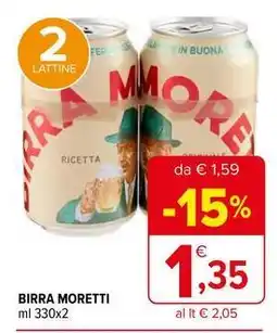 Iperal Birra MORETTI offerta