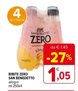 Iperal Bibite zero SAN BENEDETTO offerta