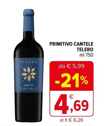 Iperal Primitivo cantele TELERO offerta