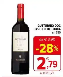 Iperal Gutturnio doc CASTELLI DEL DUCA offerta