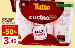 Iperal Carta cucina style TUTTO offerta