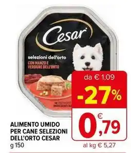 Iperal Alimento umido per cane selezioni DELL'ORTO CESAR offerta