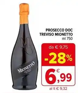 Iperal Prosecco doc treviso MIONETTO offerta