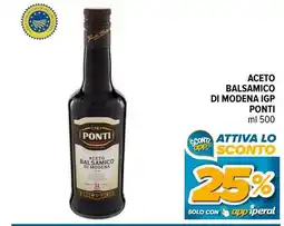 Iperal Aceto balsamico di modena igp PONTI offerta