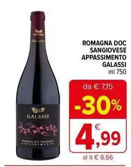 Iperal Romagna doc sangiovese appassimento GALASSI offerta