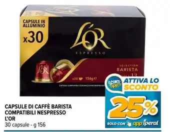 Iperal Capsule di caffè barista compatibili nespresso L'OR offerta