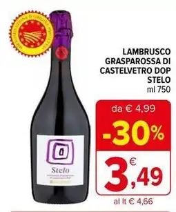 Iperal Lambrusco grasparossa di castelvetro dop STELO offerta