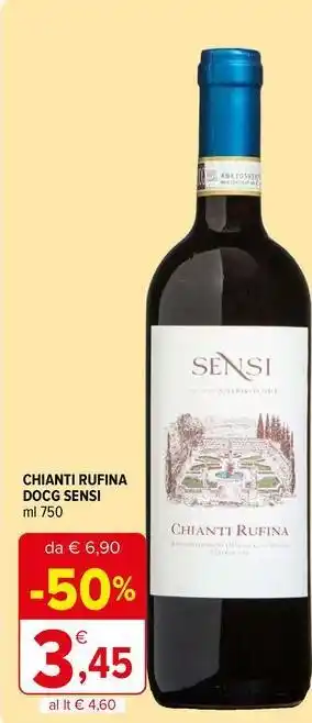 Iperal Chianti rufina docg SENSI offerta