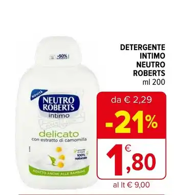 Iperal Detergente intimo NEUTRO ROBERTS offerta