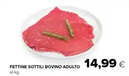 Tigre Fettine sottili bovino adulto al kg offerta