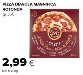 Tigre Pizza diavola magnifica rotonda offerta