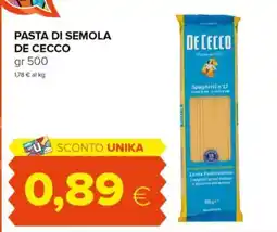 Tigre Pasta di semola de cecco offerta