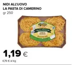 Tigre Nidi all'uovo la pasta di camerino offerta