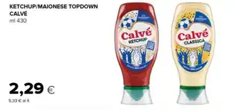 Tigre Ketchup/maionese topdown calvé offerta