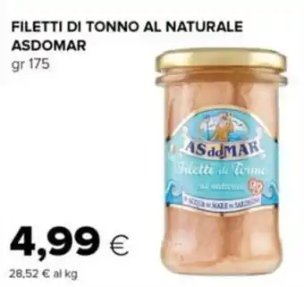 Tigre Filetti di tonno al naturale asdomar offerta