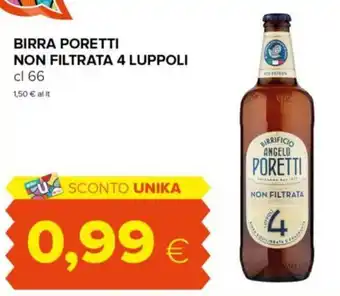 Tigre Birra poretti non filtrata 4 luppoli offerta