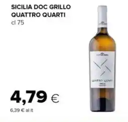 Tigre Sicilia doc grillo quattro quarti offerta