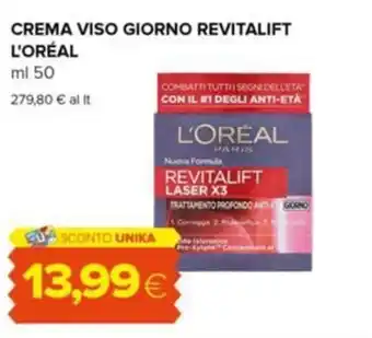 Tigre Crema viso giorno revitalift l'oréal offerta