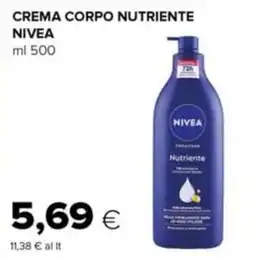 Tigre Crema corpo nutriente nivea offerta