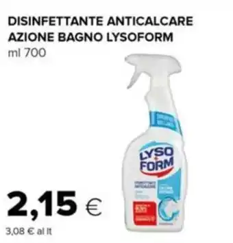 Tigre Disinfettante anticalcare azione bagno lysoform offerta