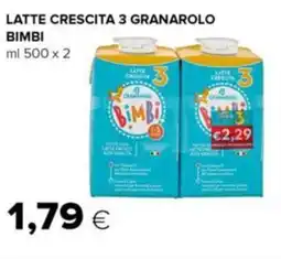 Tigre Latte crescita 3 granarolo bimbi offerta