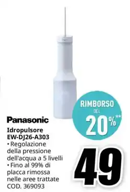 MediaWorld Panasonic Idropulsore EW-DJ26-A303 offerta