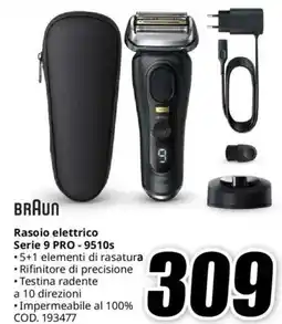 MediaWorld BRAUN Rasoio elettrico Serie 9 PRO - 9510s offerta