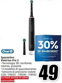 MediaWorld Oral-B Spazzolino Elettrico Pro 3 offerta