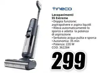 MediaWorld tineco Lavapavimenti S5 Extreme offerta