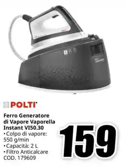 MediaWorld POLTI Ferro Generatore di Vapore Vaporella Instant VI50.30 offerta