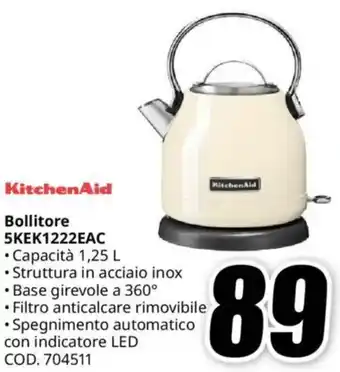 MediaWorld KitchenAid Bollitore 5KEK1222EAC offerta